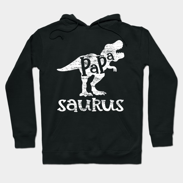 Papa Saurus Minimalist Grunge Style Funny Hoodie by creative